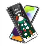 For Samsung Galaxy S23 5G Christmas Patterned Clear TPU Phone Cover Case(Christmas Tree)