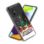 For Xiaomi Poco M5 Christmas Patterned Clear TPU Phone Cover Case(Santa Elk)