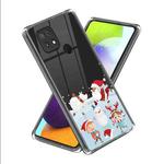 For Xiaomi Poco C40 Christmas Patterned Clear TPU Phone Cover Case(Fun Skating Rink)