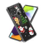For Xiaomi Poco C40 Christmas Patterned Clear TPU Phone Cover Case(Snowflake Christmas Tree)