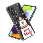 For Xiaomi 12 Lite Christmas Patterned Clear TPU Phone Cover Case(White Bear)