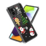 For Xiaomi Redmi A1 Christmas Patterned Clear TPU Phone Cover Case(Snowflake Christmas Tree)