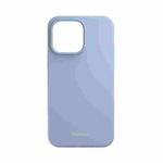 For iPhone 14 MOMAX Liquid Silicone Magsafe Magnetic Phone Case(Blue)