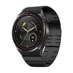 MD3MAX Porsche Ver 1.39 inch Round Screen Steel Strap Smart Watch Supports Heart Rate Monitoring/Blood Oxygen Monitoring(Black)
