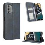 For Nokia G400 Magnetic Buckle Retro Texture Leather Phone Case(Blue)