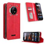 For Oukitel WP19 Magnetic Buckle Retro Texture Leather Phone Case(Red)