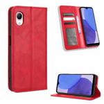 For Samsung Galaxy A23e / A23s / A23 5G JP Magnetic Buckle Retro Texture Leather Phone Case(Red)