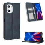 For UMIDIGI C1 Magnetic Buckle Retro Texture Leather Phone Case(Blue)