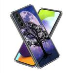 For Samsung Galaxy S23+ 5G Colored Drawing Clear TPU Phone Protective Case(Moon Tree)