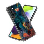 For Samsung Galaxy S23+ 5G Colored Drawing Clear TPU Phone Protective Case(Ink Painting)