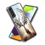 For Samsung Galaxy S23+ 5G Colored Drawing Clear TPU Phone Protective Case(Fruit Elk)