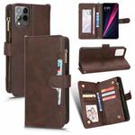 For T-Mobile REVVL 6 Pro 5G Litchi Texture Zipper Leather Phone Case(Brown)