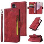 For Samsung Galaxy A14 5G BETOPNICE Dual-side Buckle Leather Phone Case(Red)