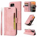 For Samsung Galaxy S23 Ultra 5G BETOPNICE Dual-side Buckle Leather Phone Case(Pink)