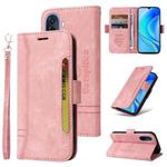 For Huawei nova Y70 / Y70 Plus / Enjoy 50 BETOPNICE Dual-side Buckle Leather Phone Case(Pink)