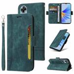 For OPPO A17 BETOPNICE Dual-side Buckle Leather Phone Case(Green)