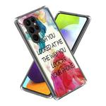 For Samsung Galaxy S23 Ultra 5G Colored Drawing Clear TPU Phone Protective Case(Colored Alphabet)