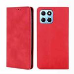 For Honor X8 5G/X6 Skin Feel Magnetic Horizontal Flip Leather Phone Case(Red)