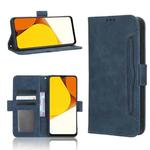 For vivo Y35 4G / Y22s 4G / Y22 4G 2022 Skin Feel Calf Texture Card Slots Leather Phone Case(Blue)