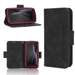 For Cubot Pocket / P50 Skin Feel Calf Texture Card Slots Leather Phone Case(Black)