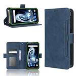 For Blackview BV7100 Skin Feel Calf Texture Card Slots Leather Phone Case(Blue)