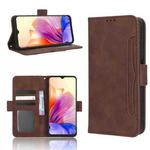 For Blackview OSCAL C80 Skin Feel Calf Texture Card Slots Leather Phone Case(Brown)