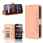 For Oukitel WP19 Skin Feel Calf Texture Card Slots Leather Phone Case(Pink)