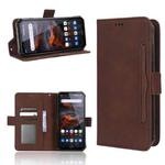 For Oukitel WP19 Skin Feel Calf Texture Card Slots Leather Phone Case(Brown)