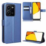 For vivo Y35 4G / Y22s 4G / Y22 4G 2022 Diamond Texture Leather Phone Case(Blue)