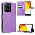 For vivo Y35 4G / Y22s 4G / Y22 4G 2022 Diamond Texture Leather Phone Case(Purple)