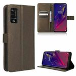 For Wiko Power U20 / U10 Diamond Texture Leather Phone Case(Brown)