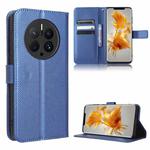 For Huawei Mate 50 Pro Diamond Texture Leather Phone Case(Blue)