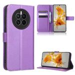 For Huawei Mate 50 Diamond Texture Leather Phone Case(Purple)