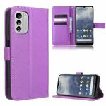 For Nokia G60 5G Diamond Texture Leather Phone Case(Purple)