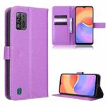 For ZTE Blade A52 Lite Diamond Texture Leather Phone Case(Purple)