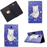 Electric Pressed Left Right Flat Feather Case with Sleep Function Pen Cover & Card Slot & Holder(Arctic Fox)