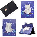 Electric Pressed Left Right Flat Feather Case with Sleep Function Pen Cover & Card Slot & Holder(Arctic Fox)