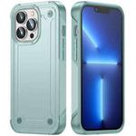 For iPhone 13 Pro 2 in 1 Soft TPU Hard PC Phone Case(Light Green)