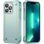 For iPhone 12 / 12 Pro 2 in 1 Soft TPU Hard PC Phone Case(Light Green)