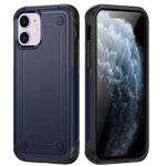 For iPhone 11 2 in 1 Soft TPU Hard PC Phone Case(Blue)