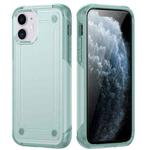 For iPhone 11 2 in 1 Soft TPU Hard PC Phone Case(Light Green)