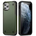 For iPhone 11 Pro Max 2 in 1 Soft TPU Hard PC Phone Case(Army Green)