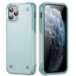 For iPhone 11 Pro Max 2 in 1 Soft TPU Hard PC Phone Case(Light Green)