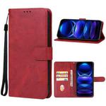 For Xiaomi Redmi Note 12 China Leather Phone Case(Red)