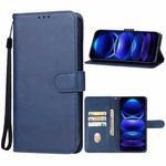 For Xiaomi Redmi Note 12 China Leather Phone Case(Blue)