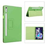 For Lenovo Tab P11 Pro Gen 2 Litchi Texture Leather Tablet Case with Holder(Green)