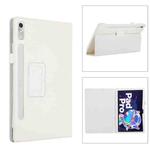 For Lenovo Tab P11 Pro Gen 2 Litchi Texture Leather Tablet Case with Holder(White)