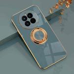 For Huawei Mate 50 6D Electroplating Ring Phone Case(Grey)
