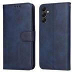 For Samsung Galaxy A14 5G Classic Calf Texture Flip Leather Phone Case(Blue)