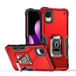 For TCL ION z Ring Holder Non-slip Armor Phone Case(Red)